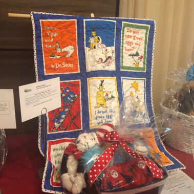 Silent auction giveaway Dr. Seuss Blanket