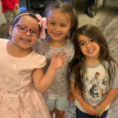 3 CELC little girls waiting to perform