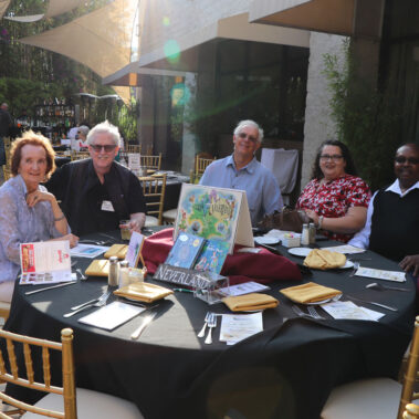 Volunteer of the San Gabriel Valley Volunteer Center posing for a picture