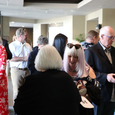 Check in area of the So All May Read Fundraiser.