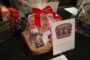 Monrovia Fire gift basket wrapped up in a plastic bag for giveaway.